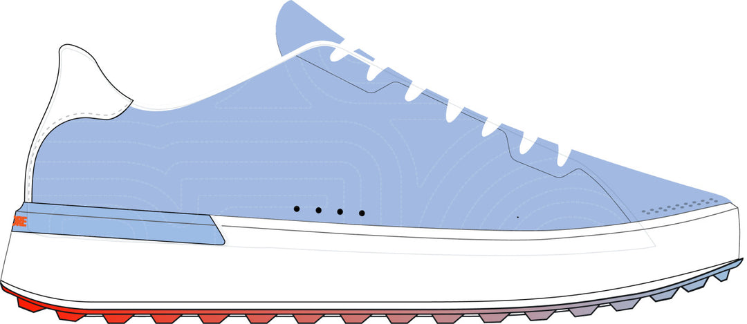 G.112 Leather Golf Shoe - Sky