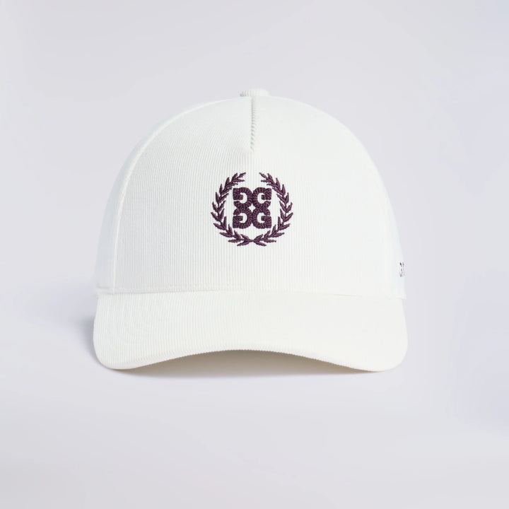 G Wreath Corduroy Low Profile Hat - Chalk White