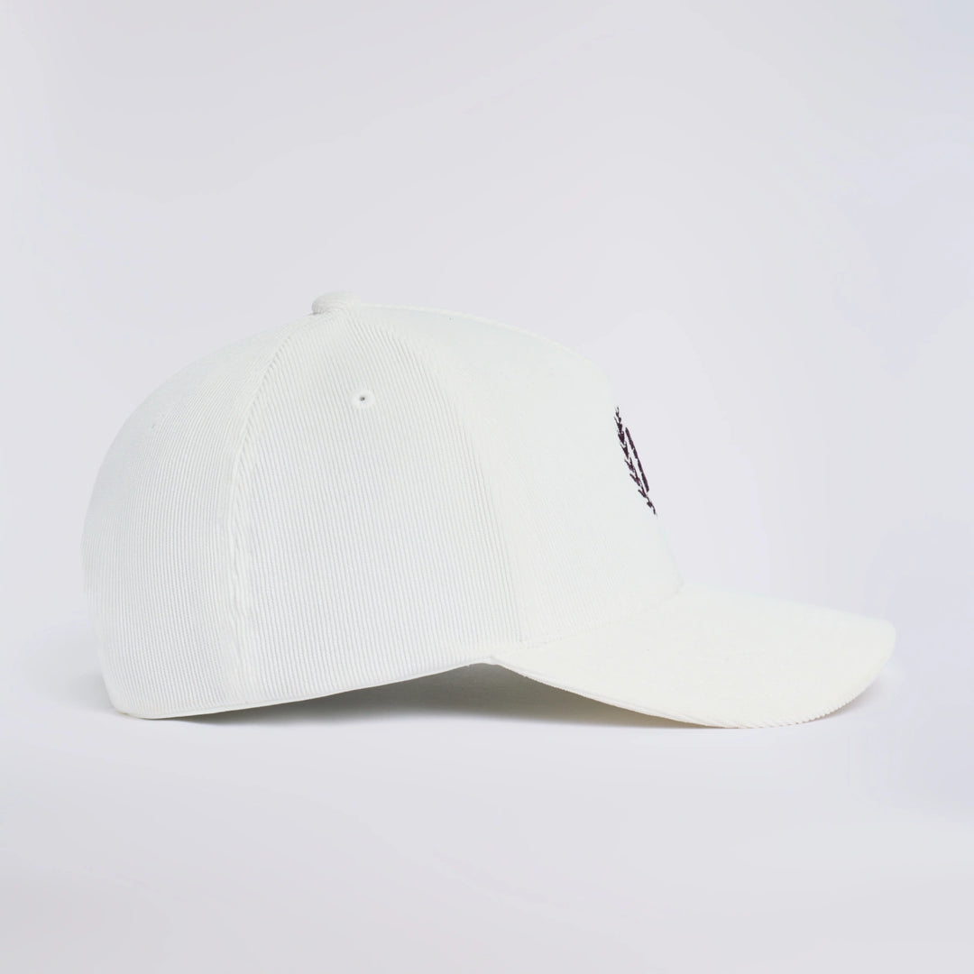 G Wreath Corduroy Low Profile Hat - Chalk White