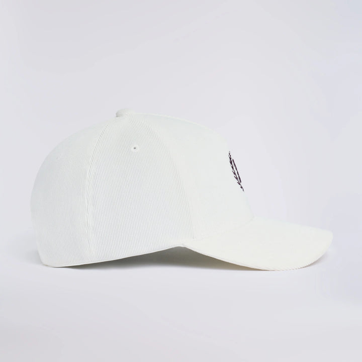 G Wreath Corduroy Low Profile Hat - Chalk White