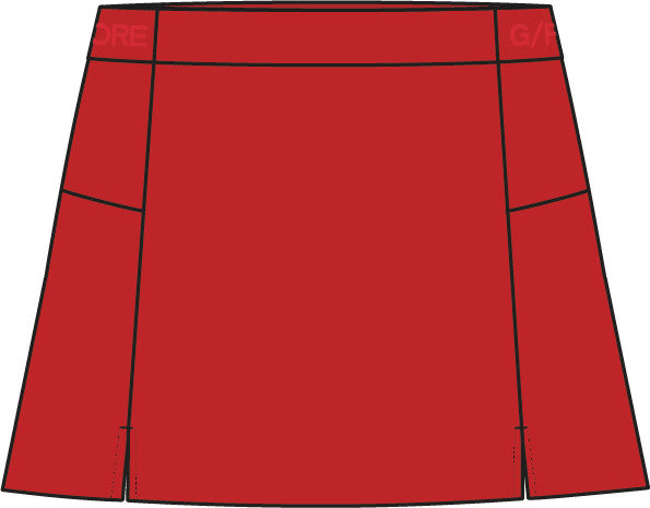 Knockout A-line Skort - Lava