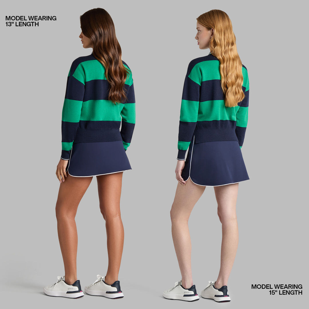 Tulip Hem Tech Piqué Skort - Twilight