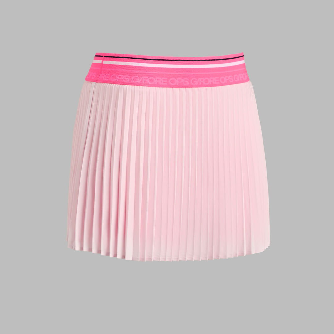 Micropleat Stretch Woven Highwaisted Skort - Blush