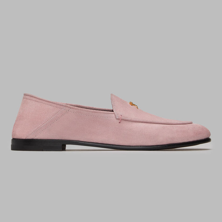 Metal Tees Suede Flex Loafer - Blush