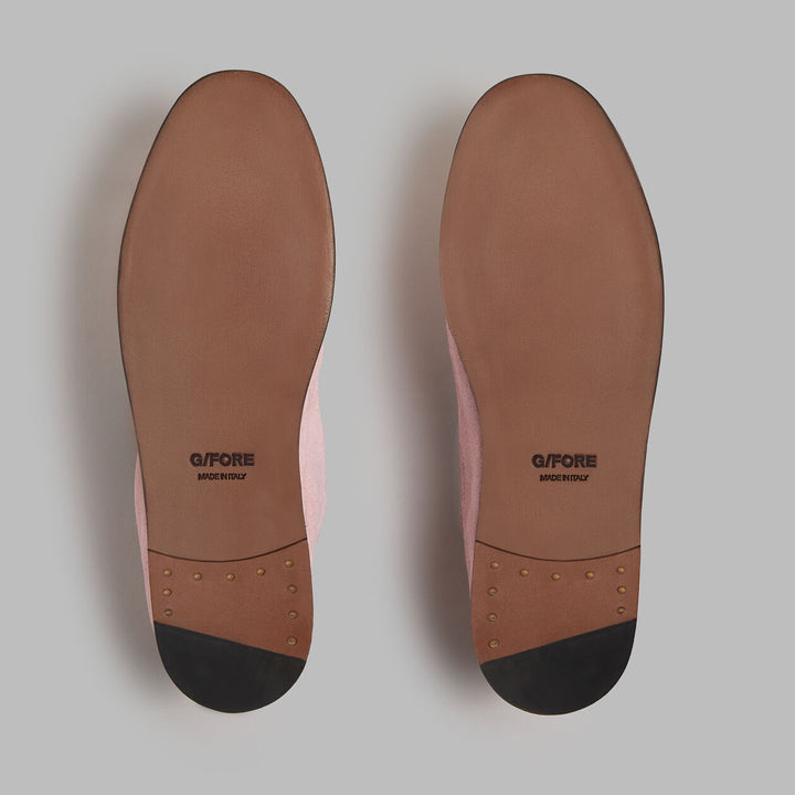 Metal Tees Suede Flex Loafer - Blush
