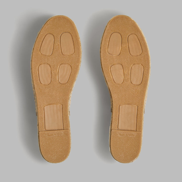 Metal Tees Leather Espadrille - Onyx