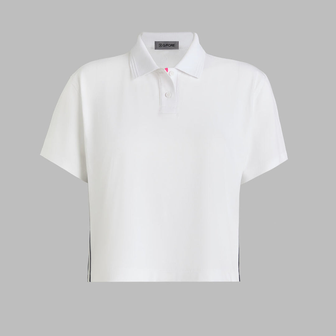 Tux Quarter Zip Boxy Polo - Snow