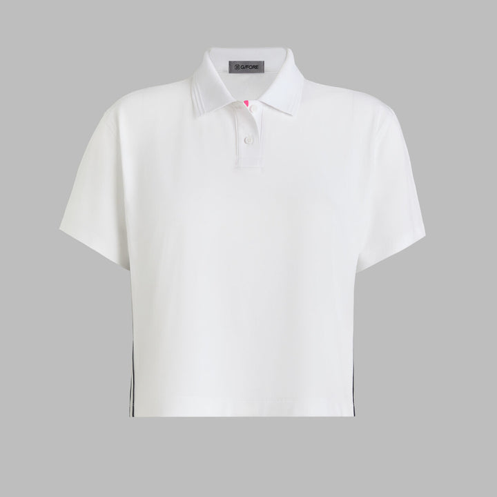 Tux Quarter Zip Boxy Polo - Snow
