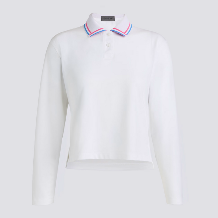 All Play Relaxed Long Sleeve Polo - Snow