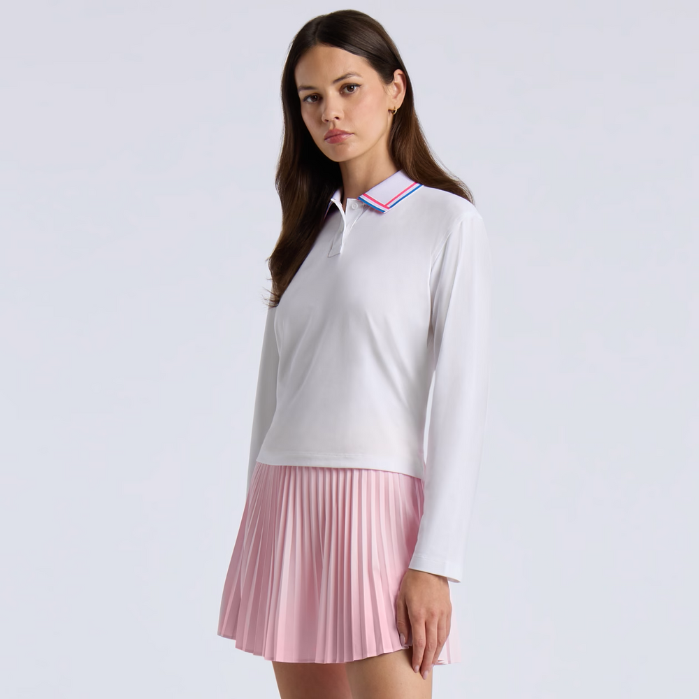 All Play Relaxed Long Sleeve Polo - Snow