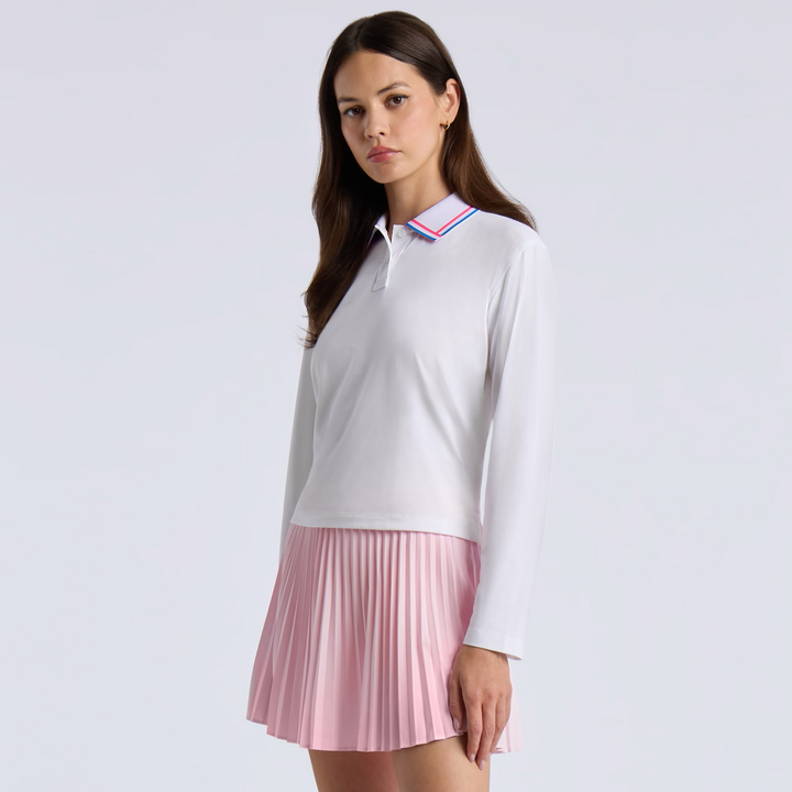 All Play Relaxed Long Sleeve Polo - Snow