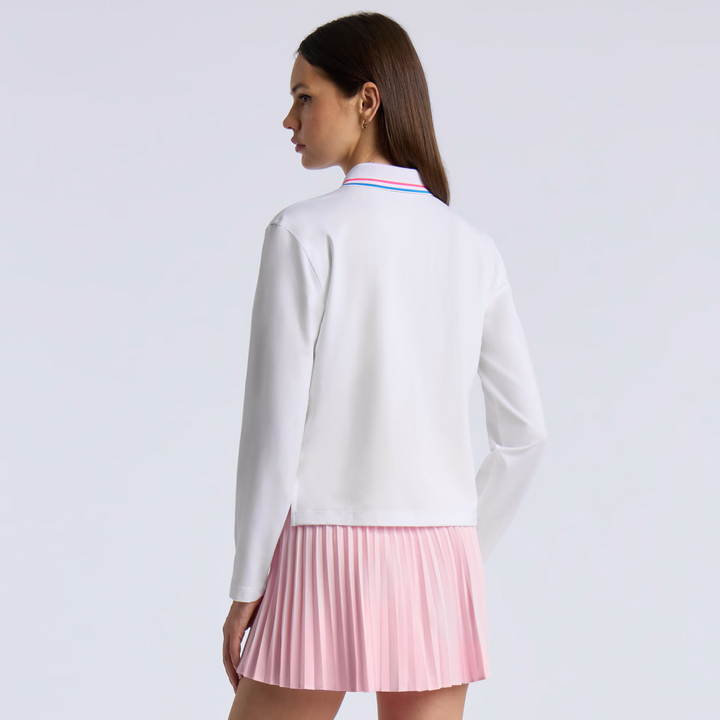 All Play Relaxed Long Sleeve Polo - Snow