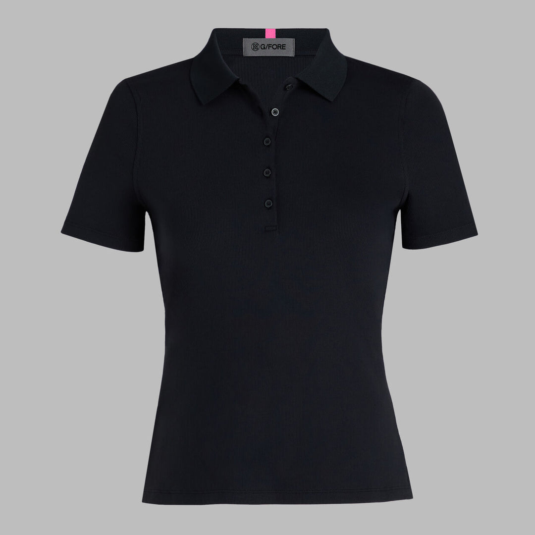 Tech Nylon Rib Polo - Onyx
