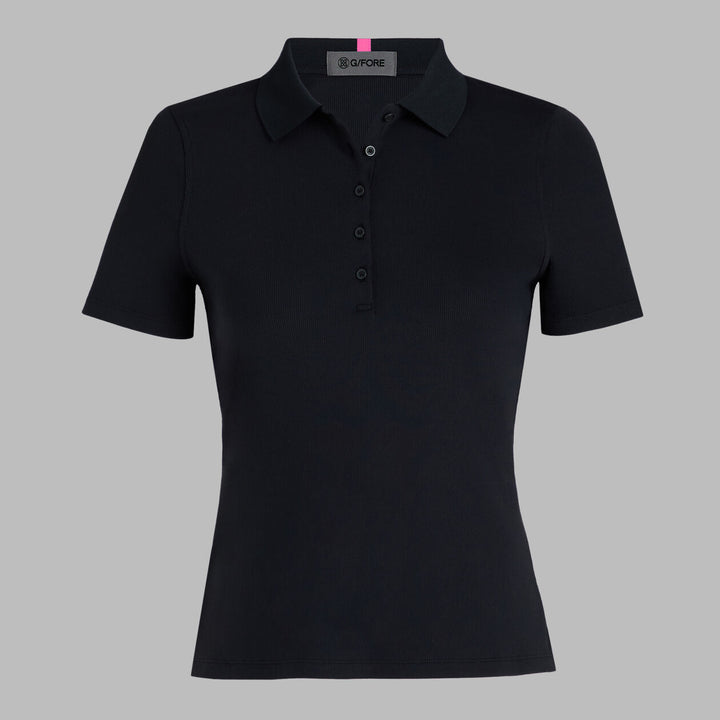 Tech Nylon Rib Polo - Onyx