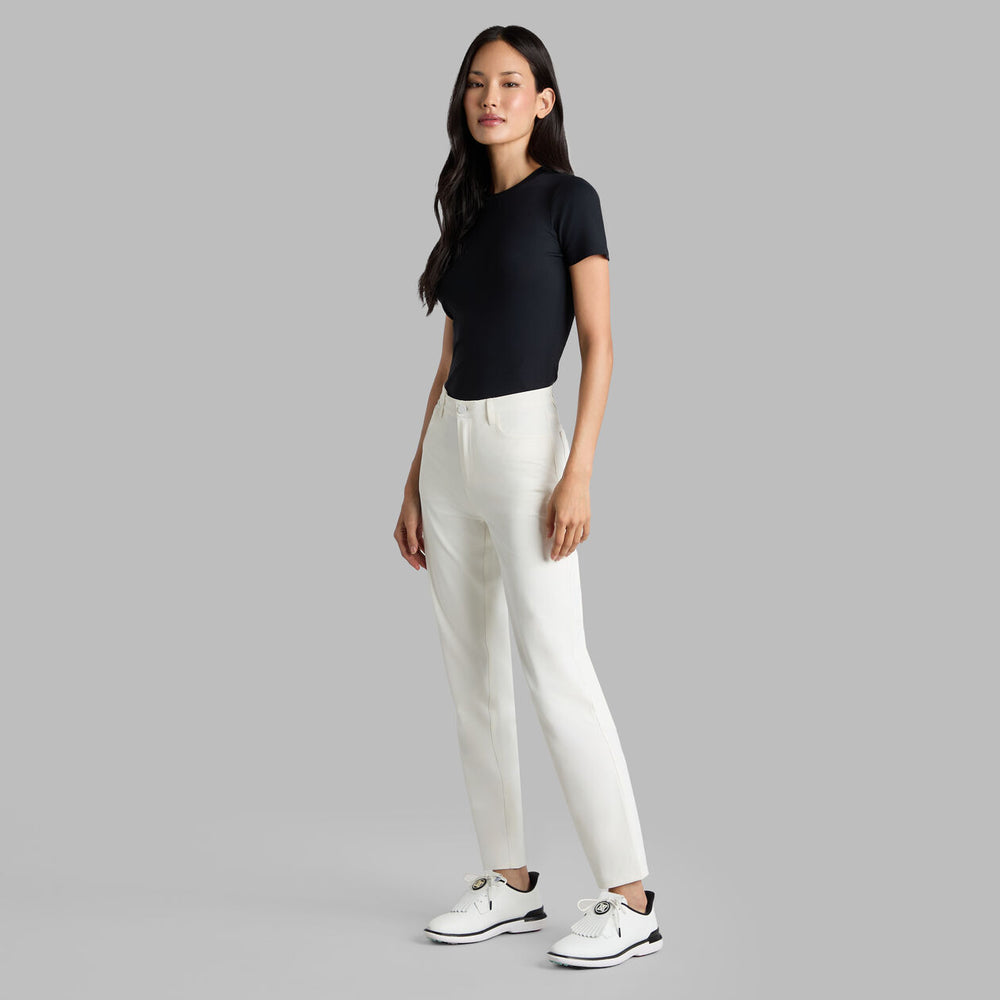 Tech Nylon Rib Fitted Tee - Onyx