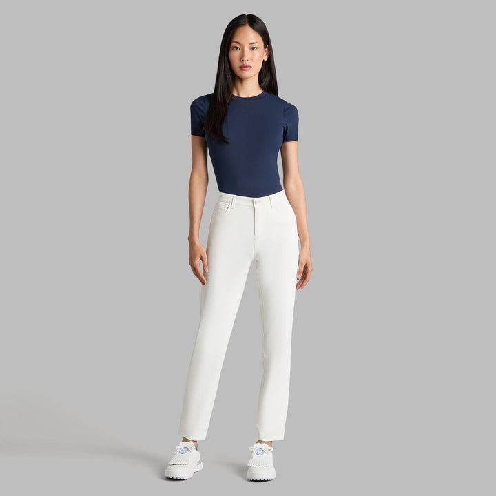 Tech Nylon Rib Fitted Tee - Twilight