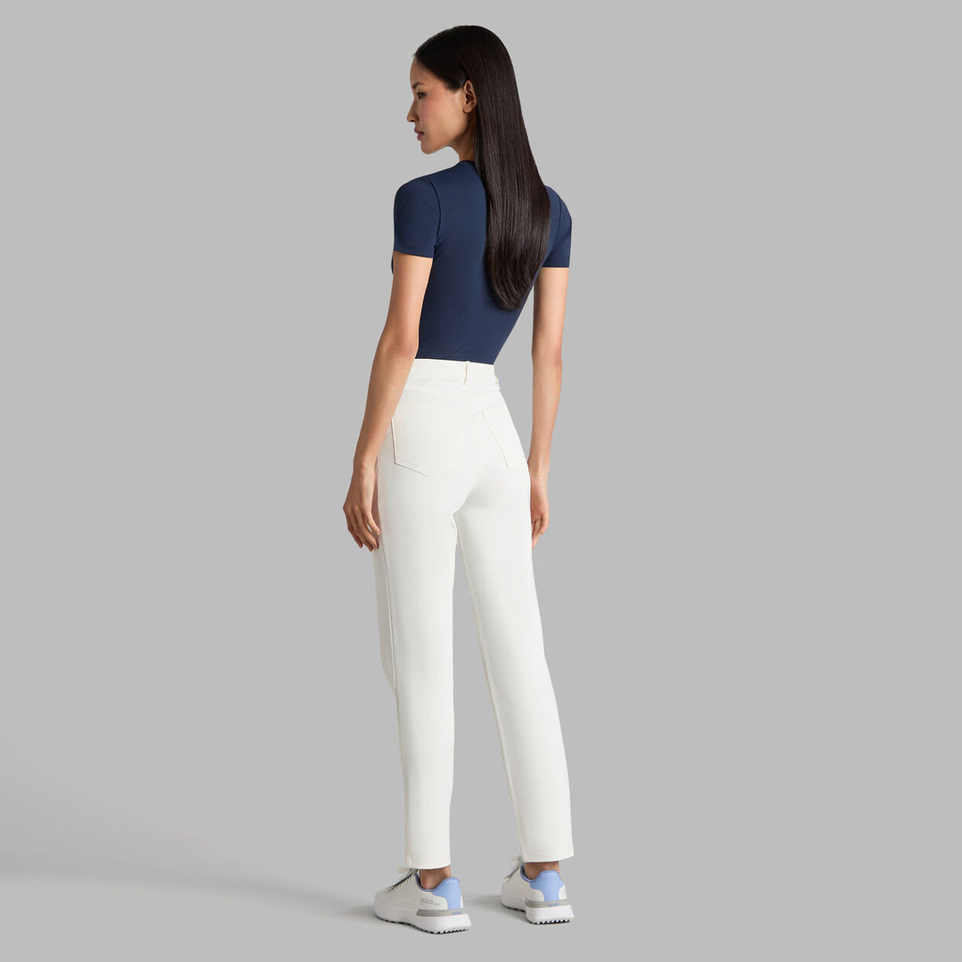 Tech Nylon Rib Fitted Tee - Twilight