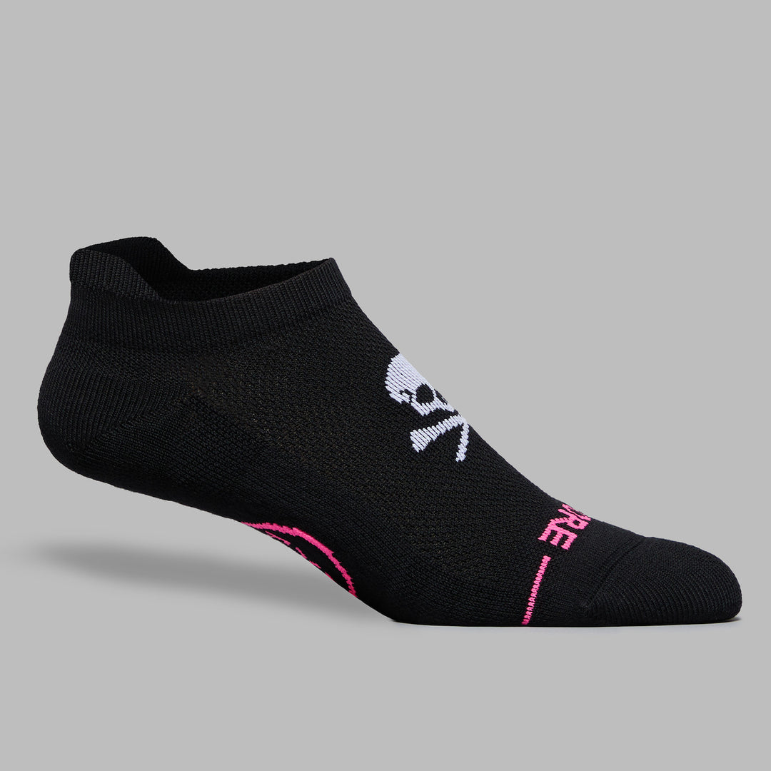 Two Tone Fore Play Ankle Sock - Onyx/Snow