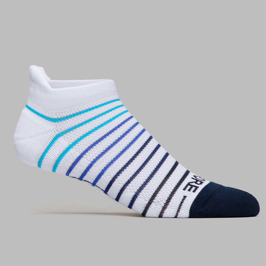 Multi Stripe Ankle Sock - Snow / Multi