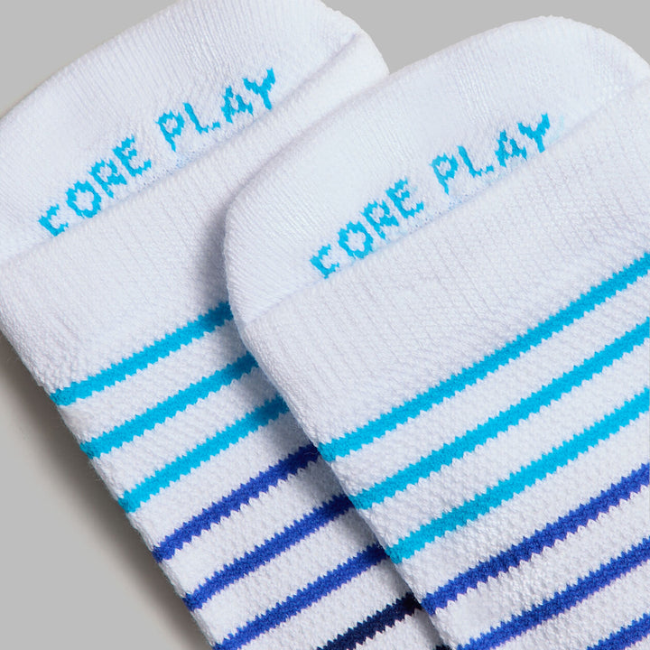 Multi Stripe Ankle Sock - Snow / Multi