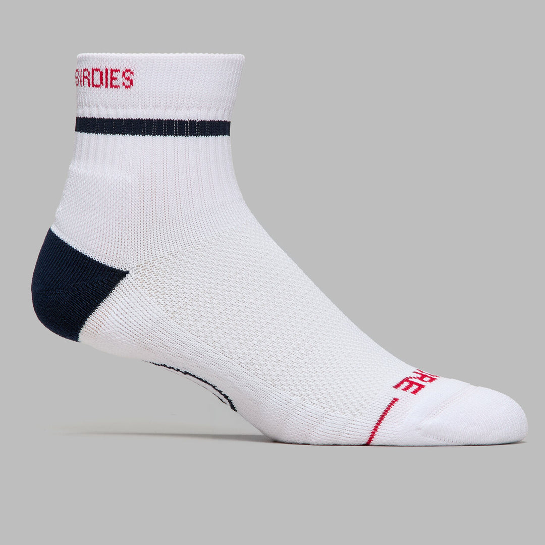 Pray For Birdies Quarter Sock - Snow/Twilight