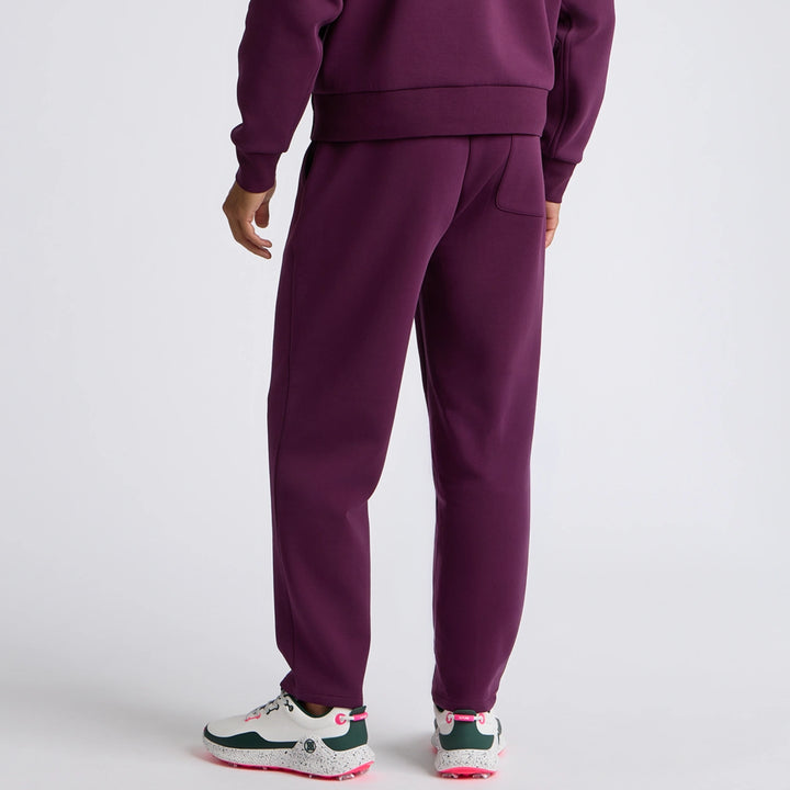 Cotton Blend Scuba Pant - Dark Plum