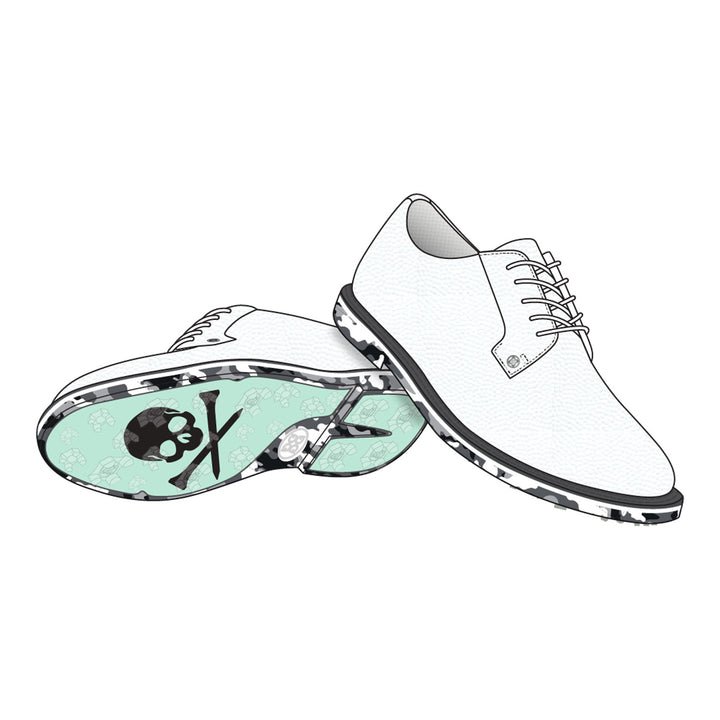 Gallivanter G/Lock Camo Golf Shoe - Snow/Charcoal