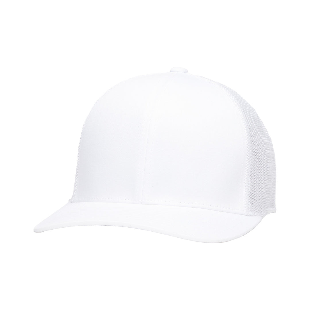 Quick Turn Cotton Twill Trucker Hat - Snow