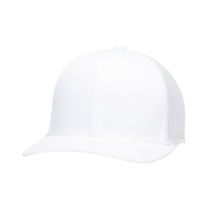 Quick Turn Cotton Twill Trucker Hat - Snow