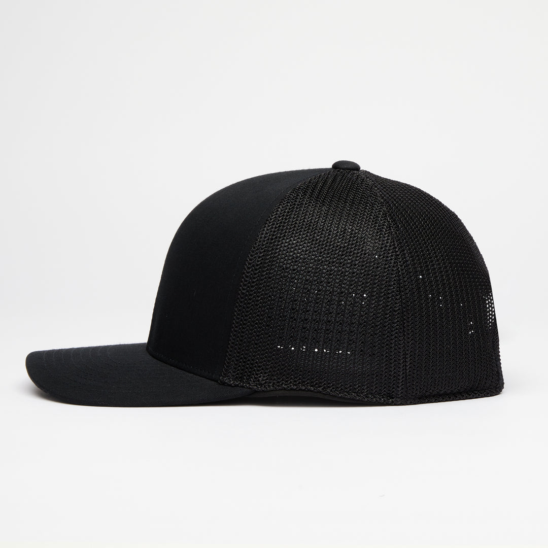Quick Turn Cotton Twill Trucker Hat - Onyx