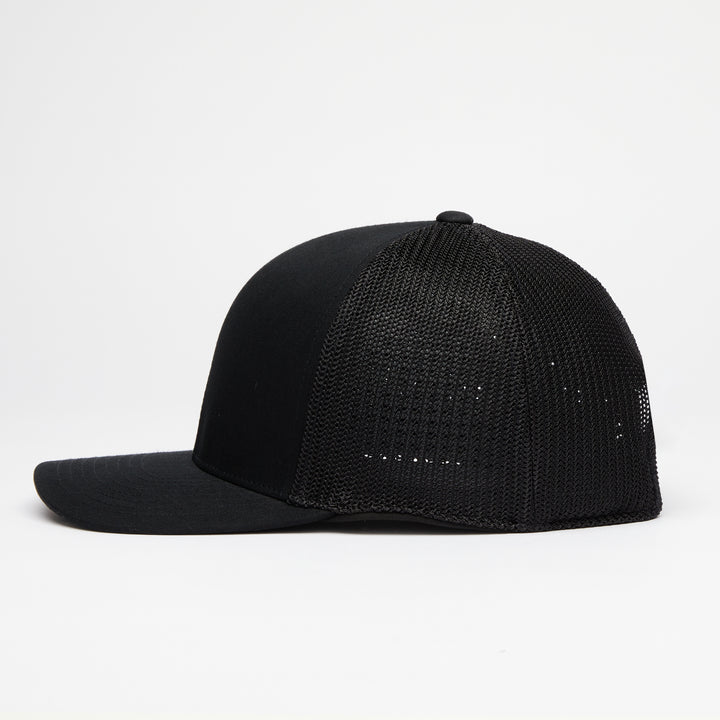 Quick Turn Cotton Twill Trucker Hat - Onyx
