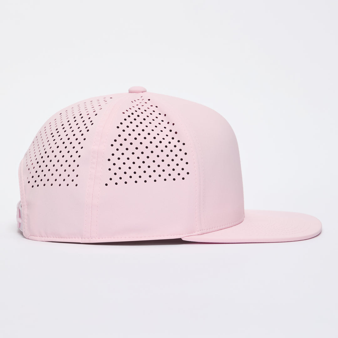 Quick Turn Perforated Delta Hat - Blush