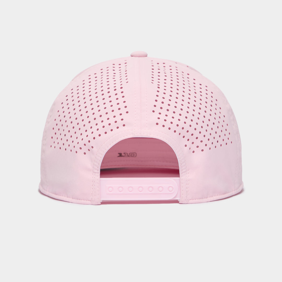 Quick Turn Perforated Delta Hat - Blush