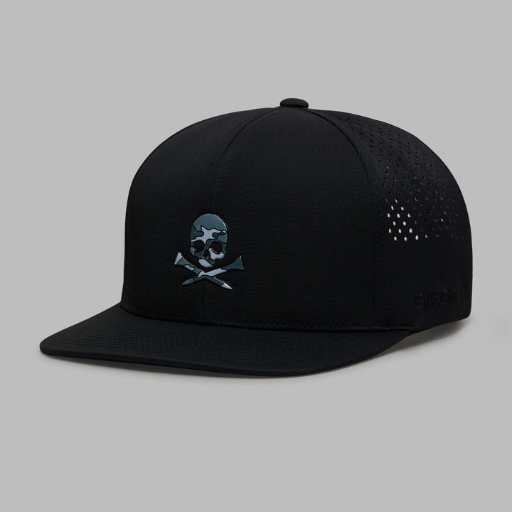 SKULL &amp;amp; TEES PERFORATED HAT - Onyx