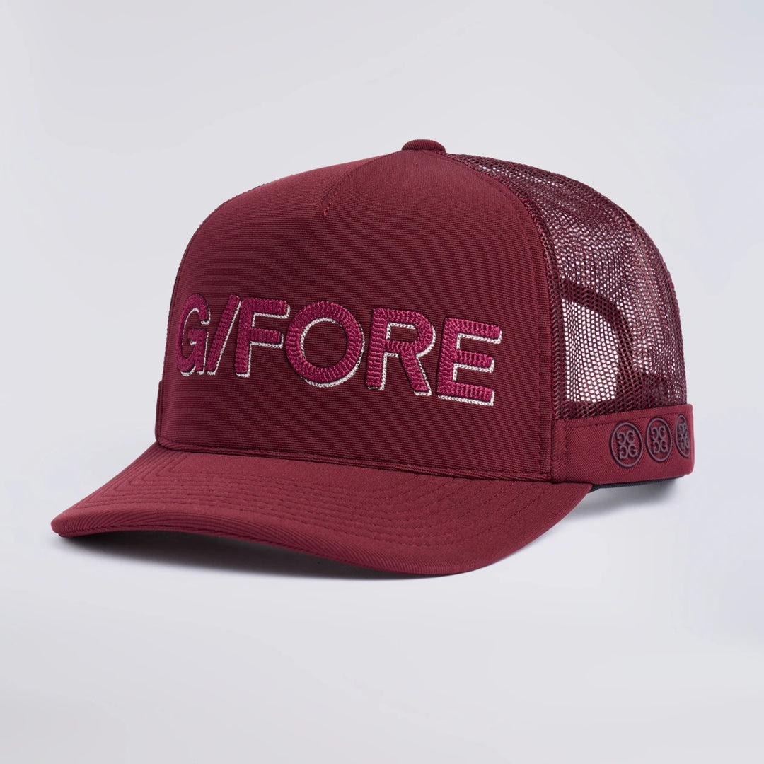 G/Fore Shadow Trucker Hat - Dark Plum