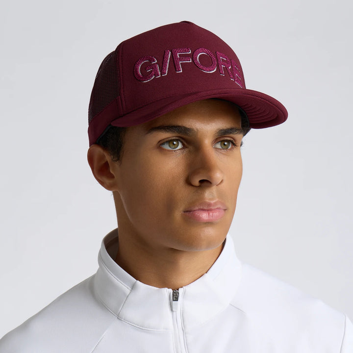 G/Fore Shadow Trucker Hat - Dark Plum