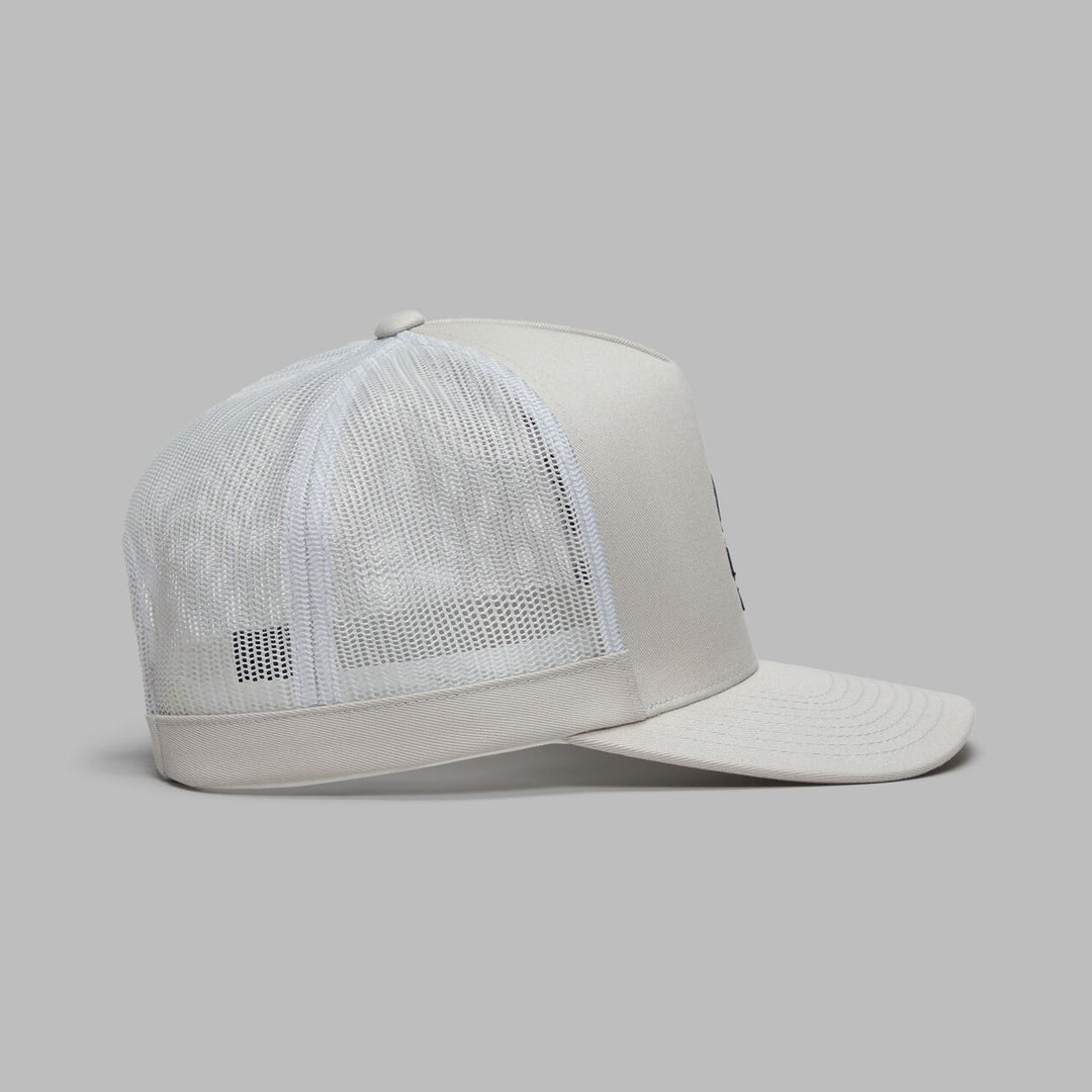 CAMO SKULL &amp;amp; TEES TALL TRUCKER HAT - Pumice
