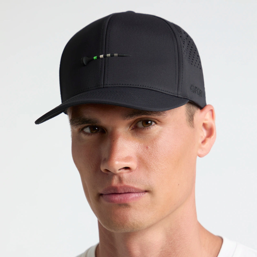 Tee Perforated Delta Hat - Onyx