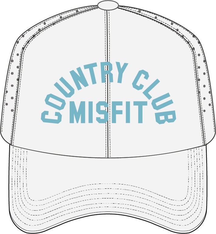 Country Club Misfit Perforated Delta Hat - Snow