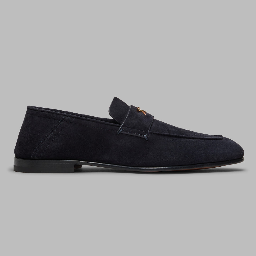 Metal Tees Suede Flex Loafer - Twilight