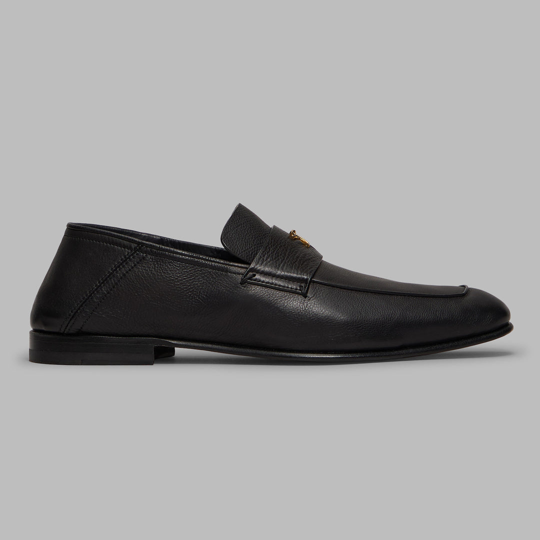 Metal Tees Leather Flex Loafer - Onyx