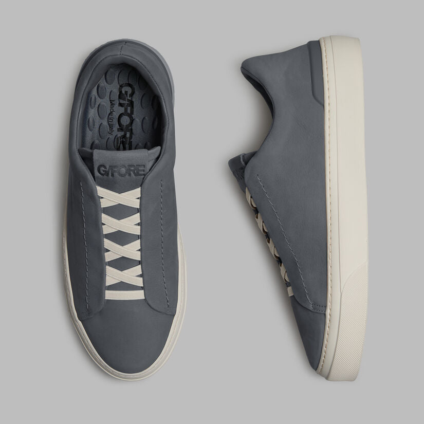 Endeavor Slip On Leather Sneaker - Monument