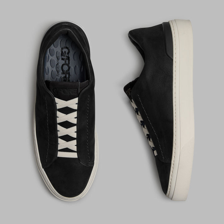Endeavor Slip On Leather Sneaker - Onyx