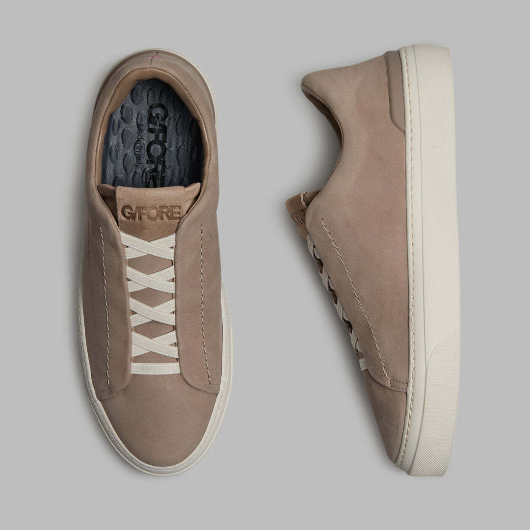 Endeavor Slip On Leather Sneaker - Pumice