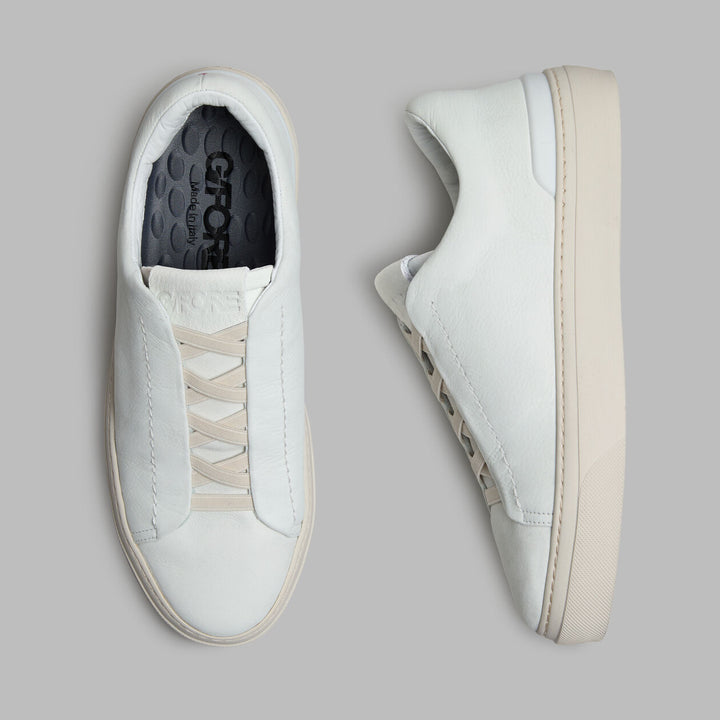 Endeavor Slip On Leather Sneaker - Snow