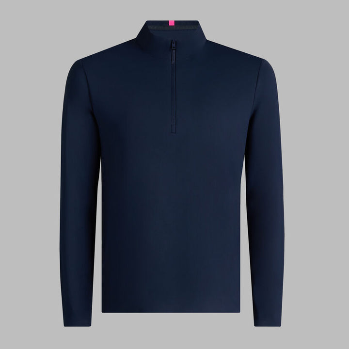 Brushed Back Tech Terry 1/4 Zip Pullover - Twilight