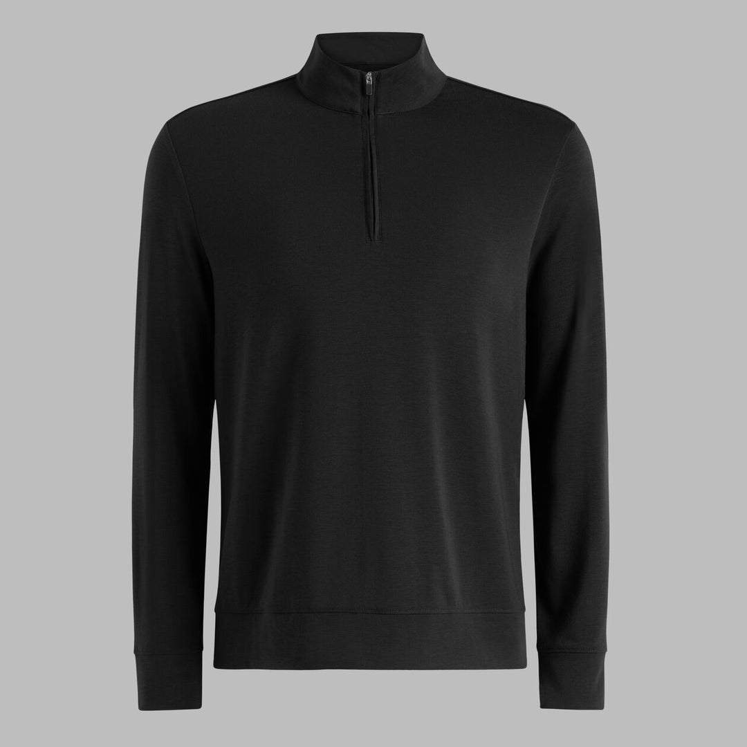 Luxe Mid Quarter Zip - Onyx