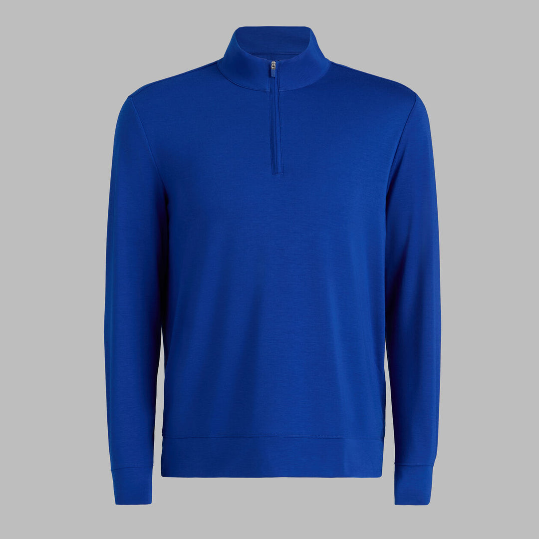 Luxe Mid Quarter Zip - Cobalt