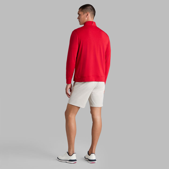 Luxe Mid Quarter Zip - Ruby