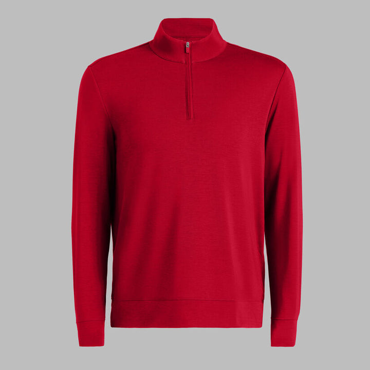 Luxe Mid Quarter Zip - Ruby